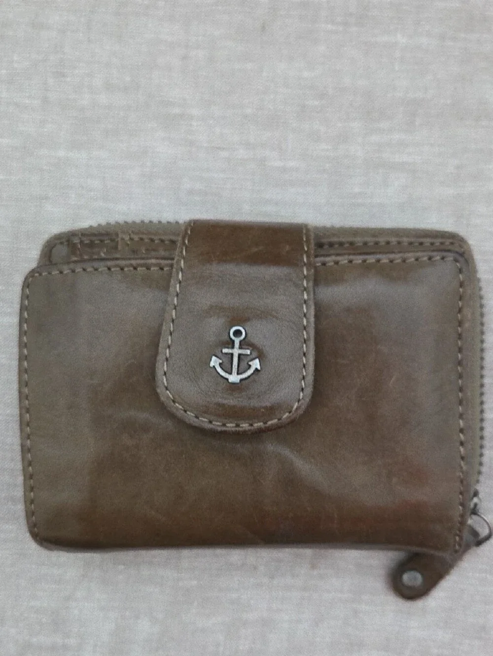 Olive Green Leather Wallet